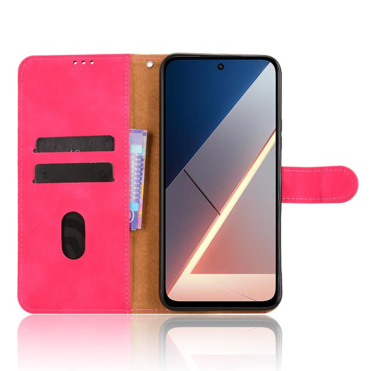 For Xiaomi Poco M7 4G 171mm Skin Feel Magnetic Flip Leather Phone Case