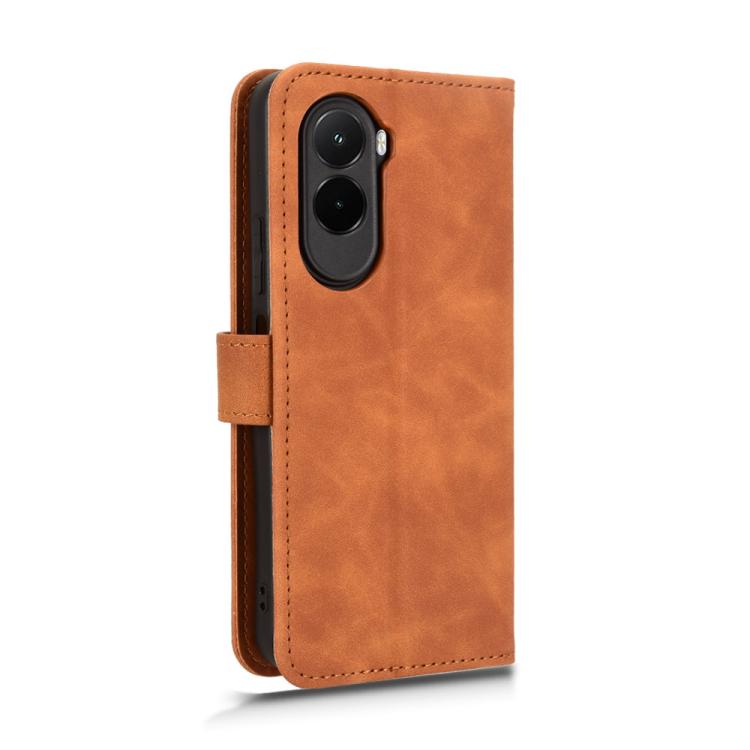 For Xiaomi Poco M7 4G 171mm Skin Feel Magnetic Flip Leather Phone Case