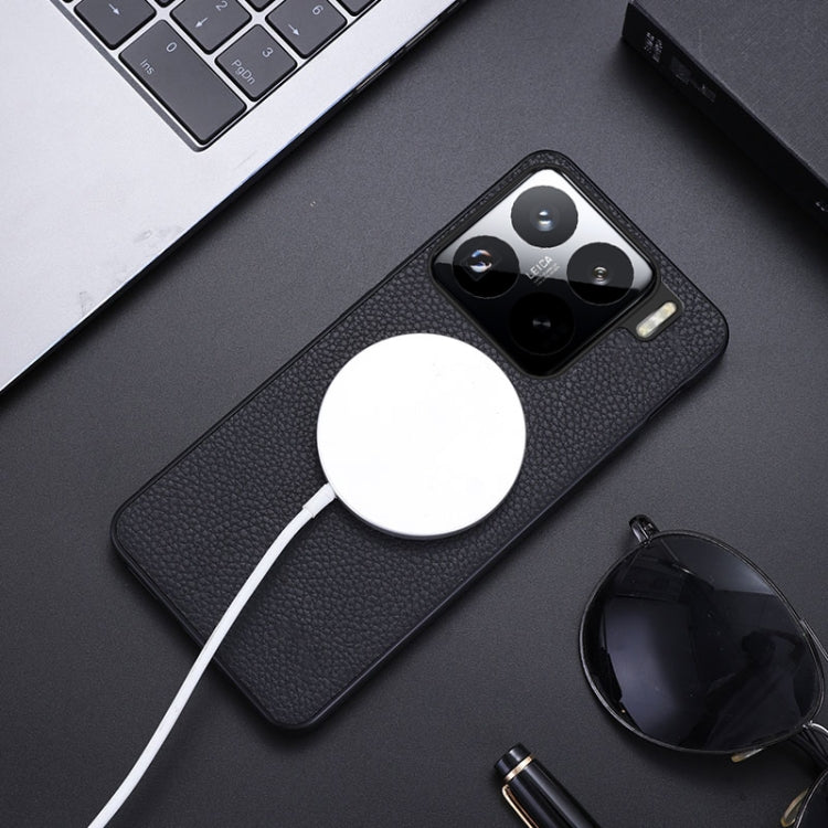 For Xiaomi 15 Pro CD Magsafe Magnetic Litchi Texture Phone Case