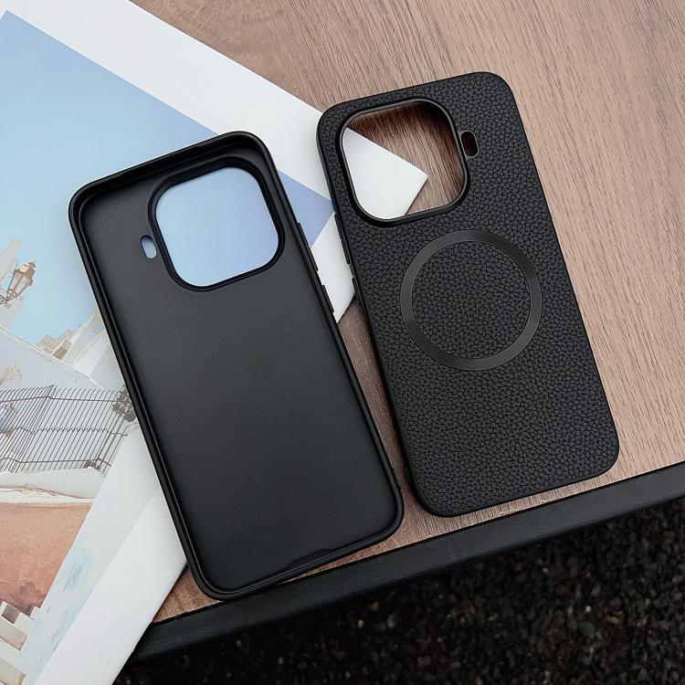 For Xiaomi 15T Pro CD Magsafe Magnetic Litchi Texture Phone Case