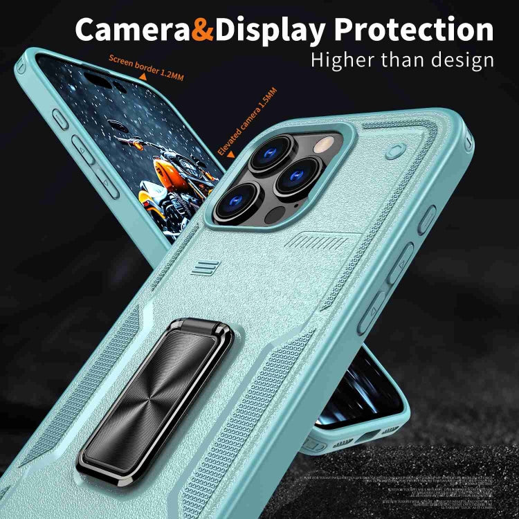 For iPhone 13 Ring Holder PC Hybrid TPU Phone Case