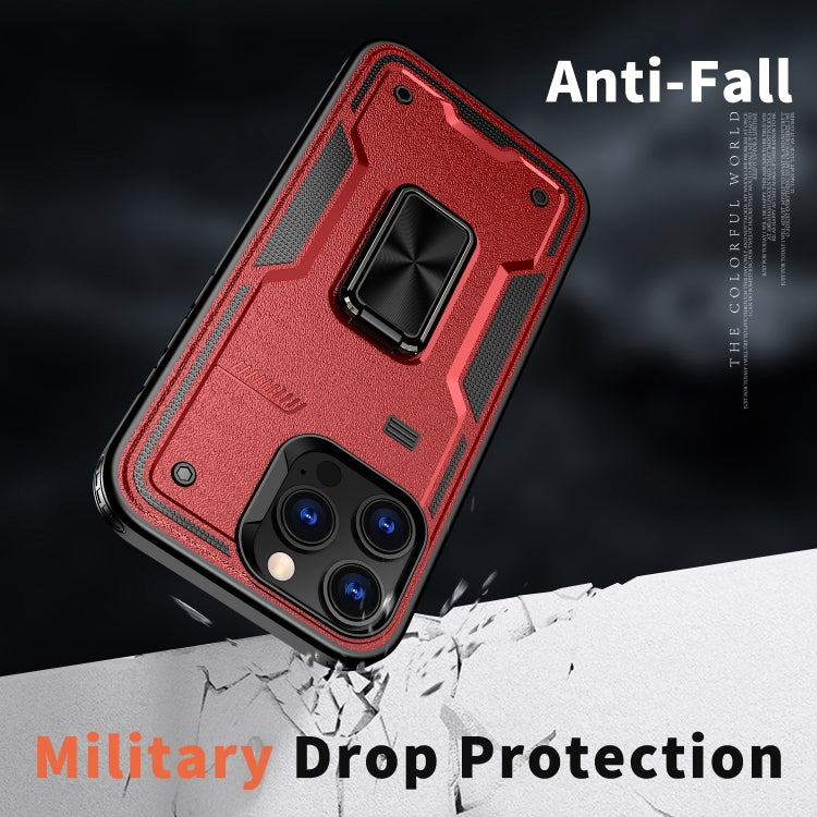 For iPhone 16 Ring Holder PC Hybrid TPU Phone Case