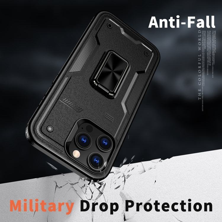 For iPhone 16 Ring Holder PC Hybrid TPU Phone Case