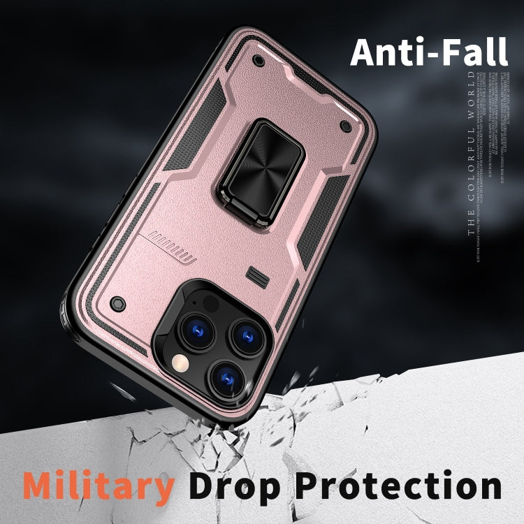 For iPhone 16 Ring Holder PC Hybrid TPU Phone Case