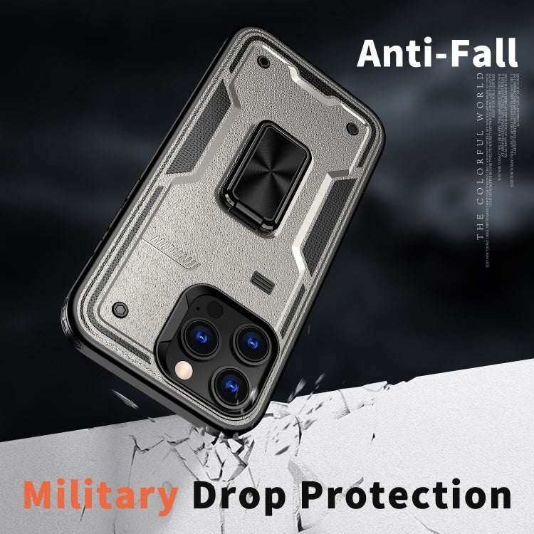 For iPhone 16 Plus Ring Holder PC Hybrid TPU Phone Case