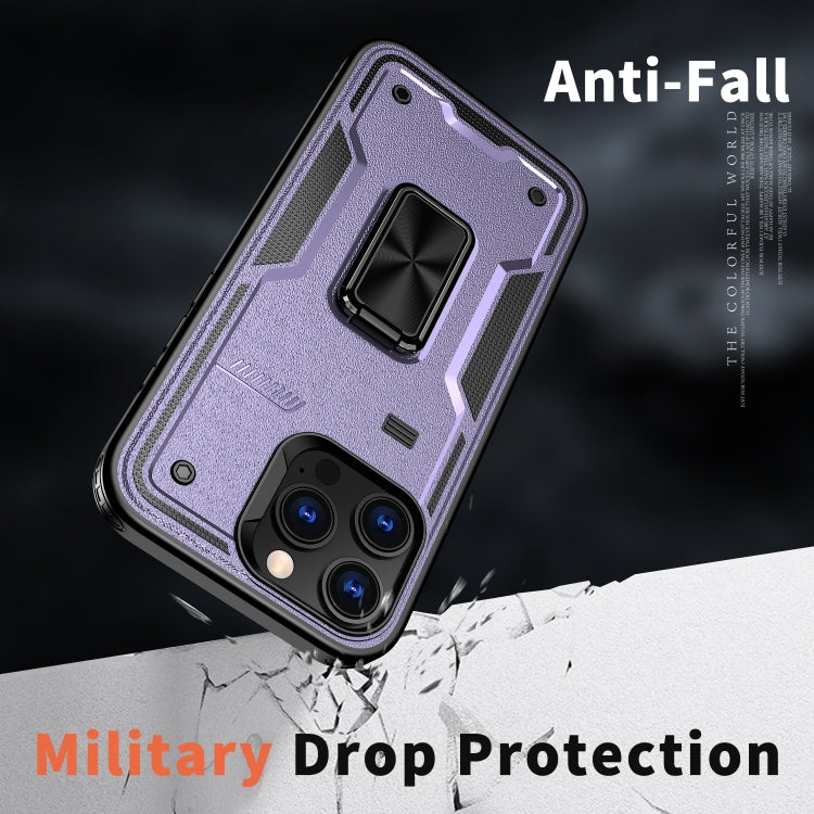 For iPhone 16 Plus Ring Holder PC Hybrid TPU Phone Case