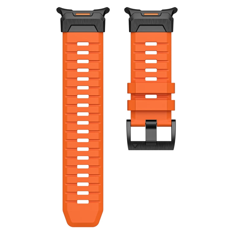 For Samsung Galaxy Watch Ultra 47mm / Ultra 2025 Steel Buckle Fluororubber Watch Band