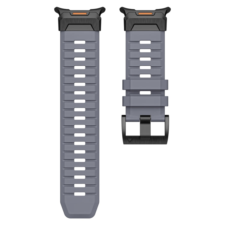 For Samsung Galaxy Watch Ultra 47mm / Ultra 2025 Steel Buckle Fluororubber Watch Band
