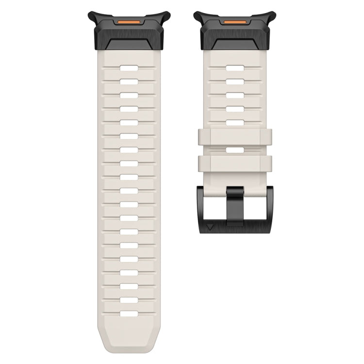 For Samsung Galaxy Watch Ultra 47mm / Ultra 2025 Steel Buckle Fluororubber Watch Band