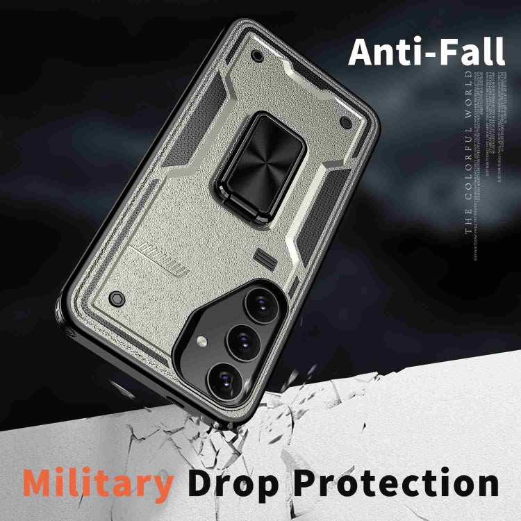For Samsung Galaxy S23 5G Ring Holder PC Hybrid TPU Phone Case