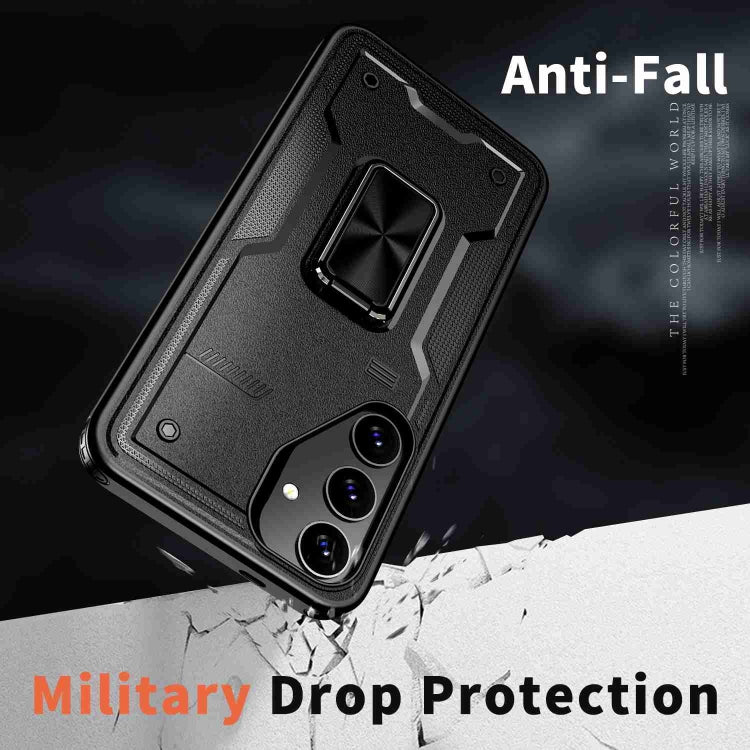 For Samsung Galaxy A14 Ring Holder PC Hybrid TPU Phone Case