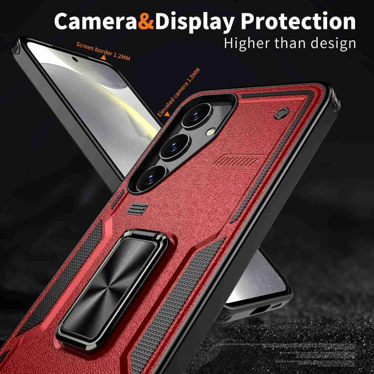 For Samsung Galaxy A25 5G Ring Holder PC Hybrid TPU Phone Case