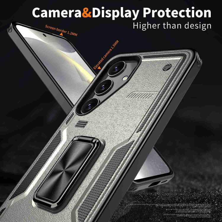 For Samsung Galaxy A55 5G Ring Holder PC Hybrid TPU Phone Case