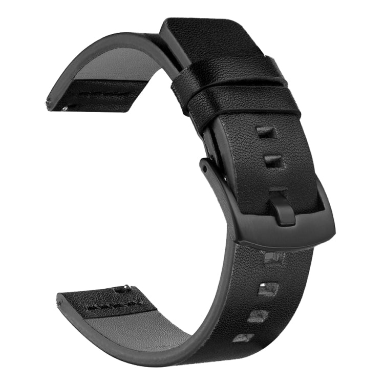 For Suunto 9 / Suunto 7 Steel Buckle 24mm Genuine Leather Watch Band