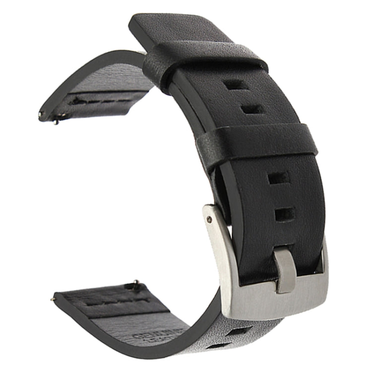For Suunto 9 / Suunto 7 Steel Buckle 24mm Genuine Leather Watch Band