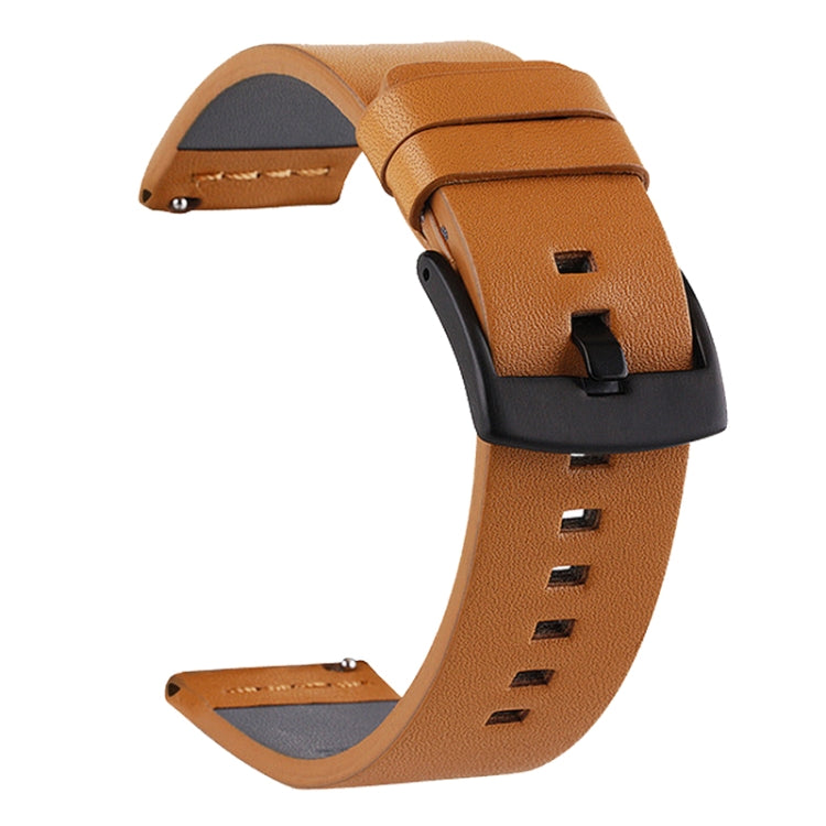 For Suunto 9 / Suunto 7 Steel Buckle 24mm Genuine Leather Watch Band