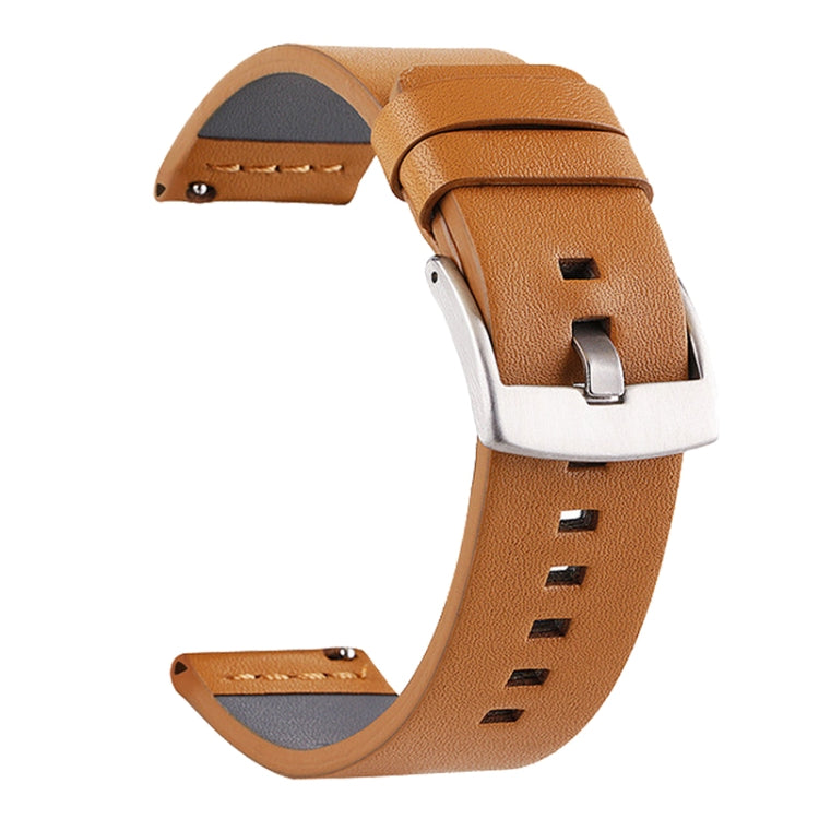 For Suunto 9 / Suunto 7 Steel Buckle 24mm Genuine Leather Watch Band