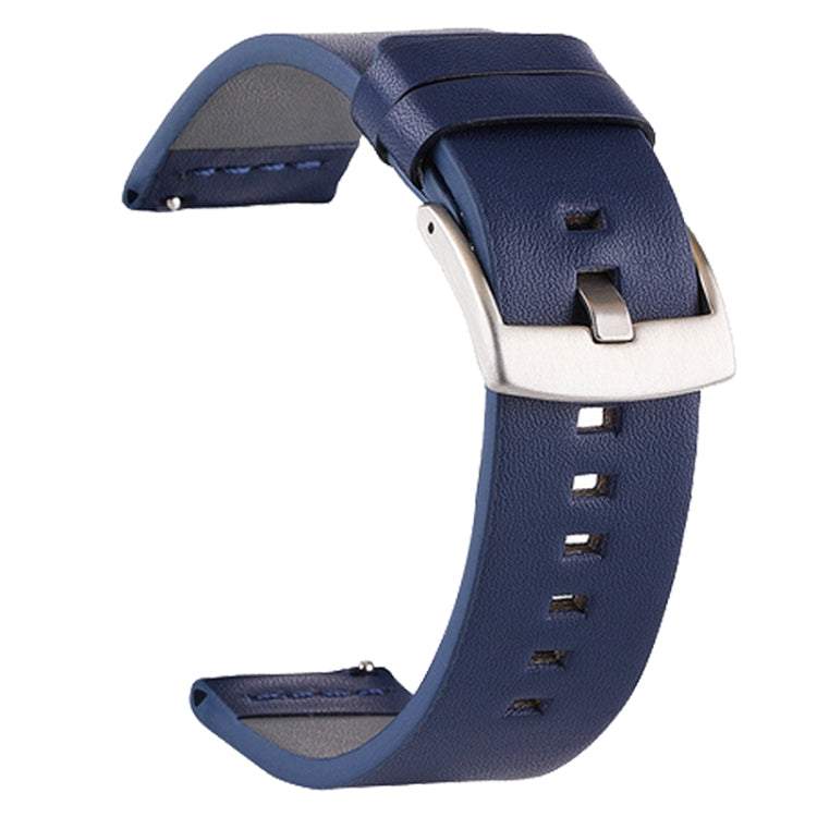 For Suunto 9 / Suunto 7 Steel Buckle 24mm Genuine Leather Watch Band