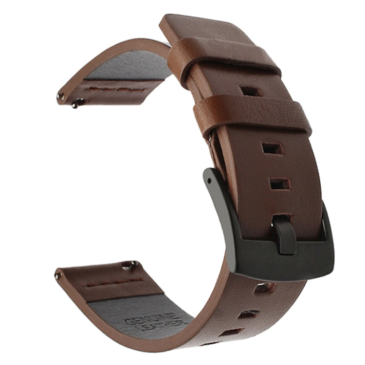 For Suunto 9 / Suunto 7 Steel Buckle 24mm Genuine Leather Watch Band