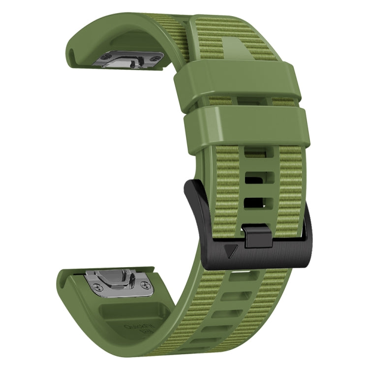 For Garmin 22mm Silicone Canvas Quick Release Watch Band