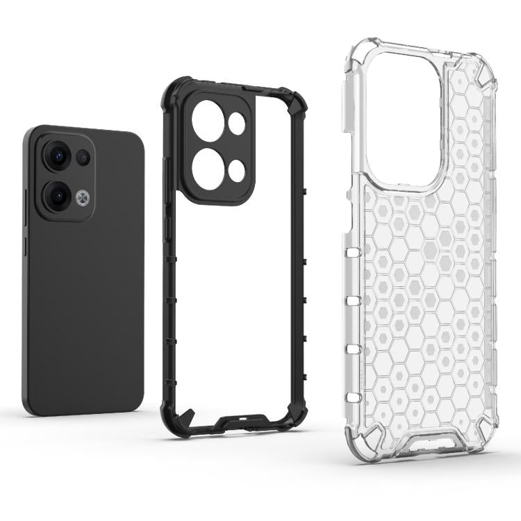 For OPPO Reno13 5G Global Honeycomb Shockproof Phone Case