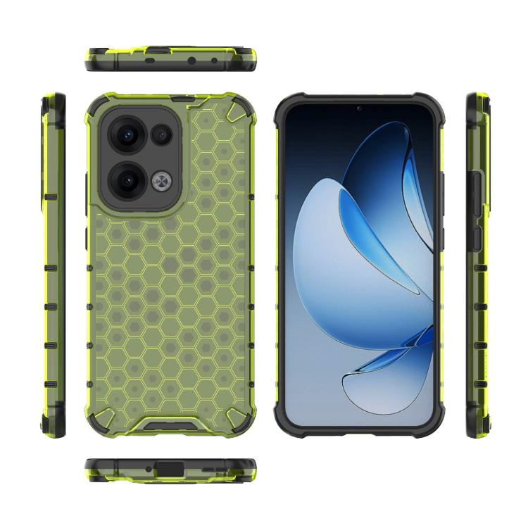For OPPO Reno13 5G Global Honeycomb Shockproof Phone Case