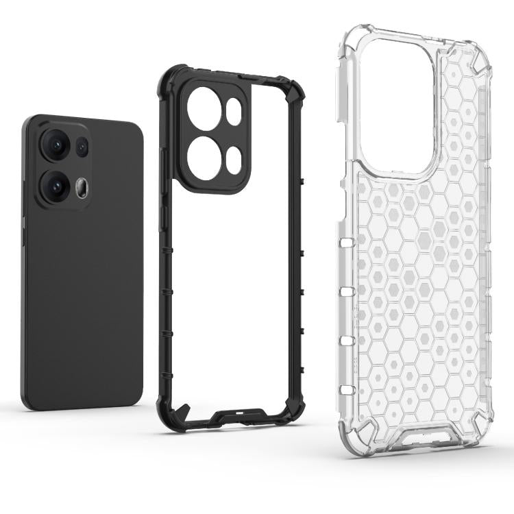 For OPPO Reno13 Pro 5G Global Honeycomb Shockproof Phone Case