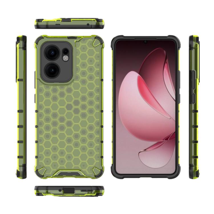For OPPO Reno13 F 5G Global Honeycomb Shockproof Phone Case