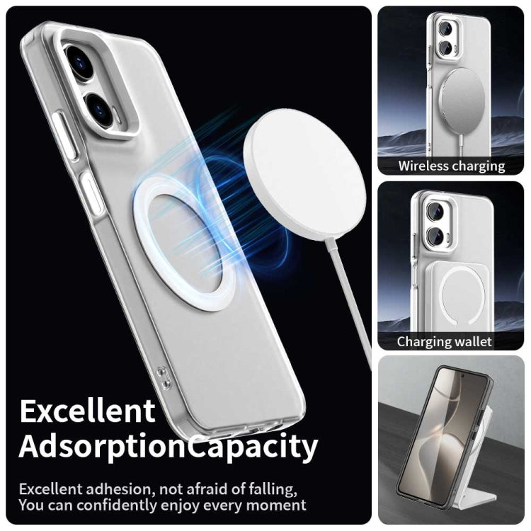 For Motorola Moto G35 Candy Magsafe PC Hybrid TPU Phone Case