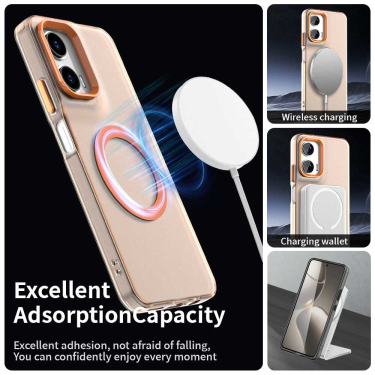 For Motorola Moto G35 Candy Magsafe PC Hybrid TPU Phone Case