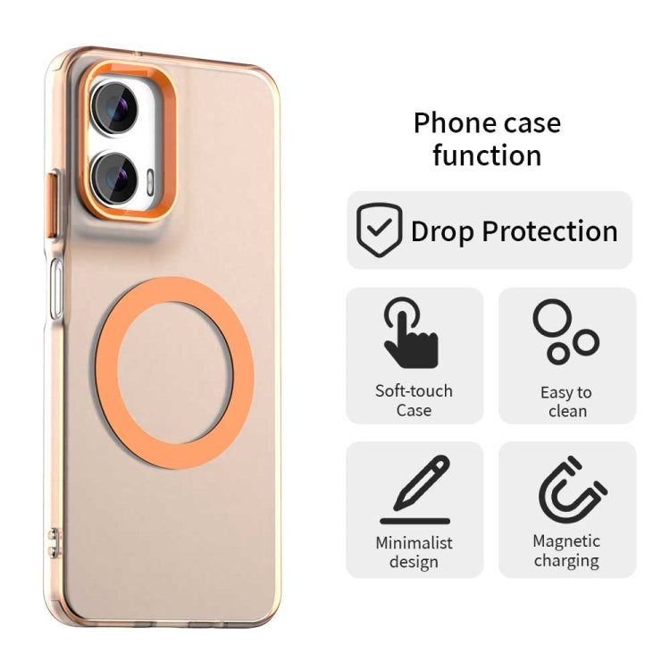 For Motorola Moto G35 Candy Magsafe PC Hybrid TPU Phone Case