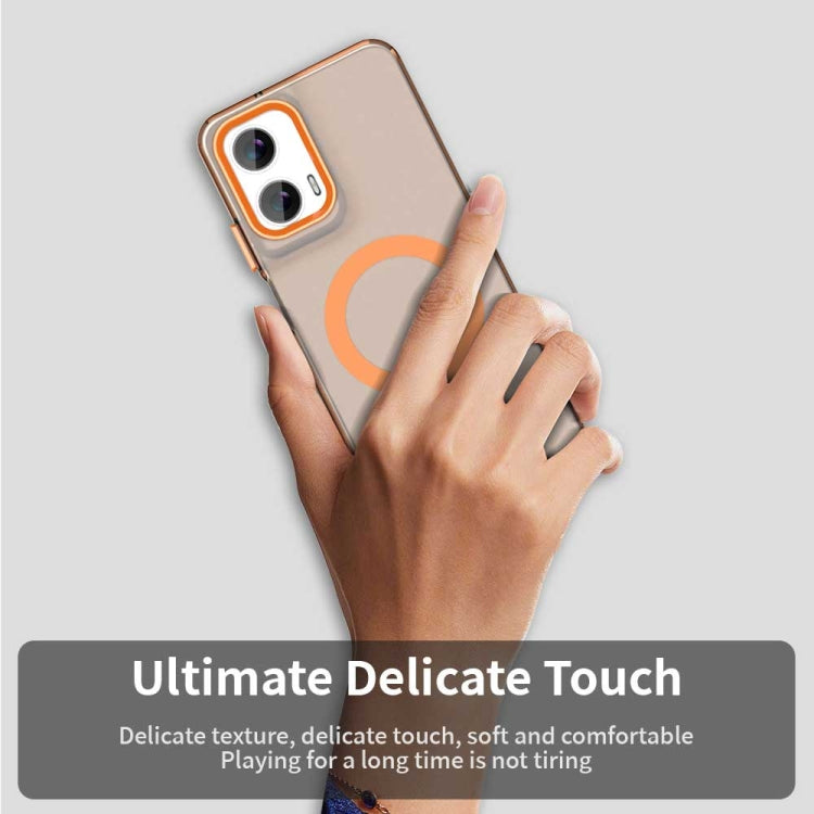 For Motorola Moto G35 Candy Magsafe PC Hybrid TPU Phone Case