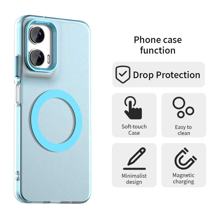 For Motorola Moto G35 Candy Magsafe PC Hybrid TPU Phone Case
