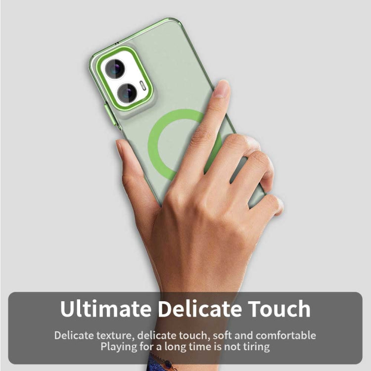 For Motorola Moto G35 Candy Magsafe PC Hybrid TPU Phone Case