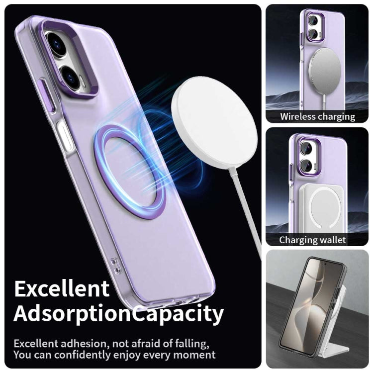 For Motorola Moto G35 Candy Magsafe PC Hybrid TPU Phone Case