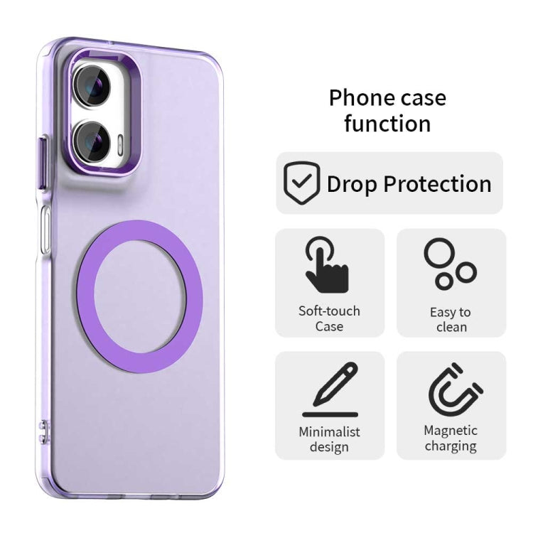 For Motorola Moto G35 Candy Magsafe PC Hybrid TPU Phone Case