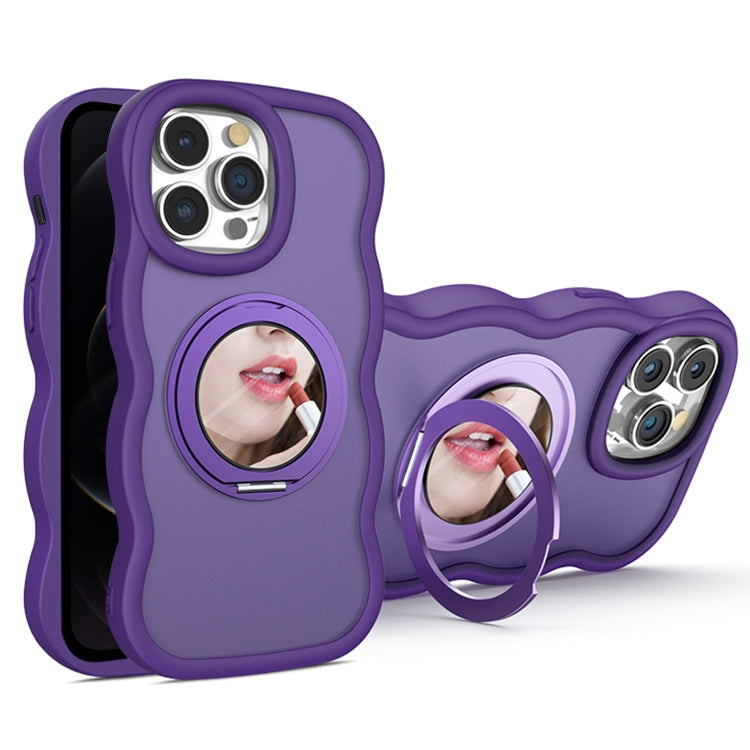 For iPhone 12 Pro Mirror Holder MagSafe Phone Case