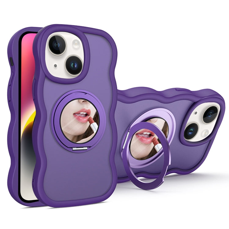 For iPhone 14 Mirror Holder MagSafe Phone Case