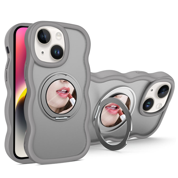For iPhone 14 Plus Mirror Holder MagSafe Phone Case