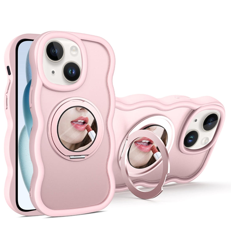 For iPhone 15 Mirror Holder MagSafe Phone Case