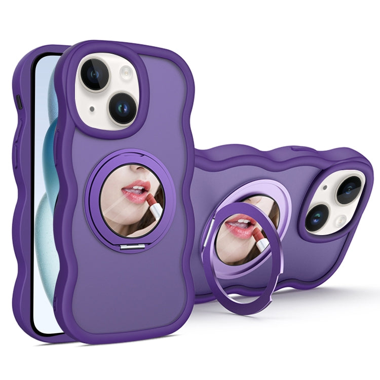 For iPhone 15 Mirror Holder MagSafe Phone Case