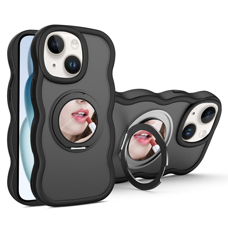 For iPhone 15 Plus Mirror Holder MagSafe Phone Case