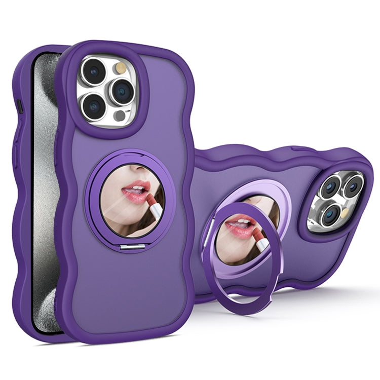 For iPhone 15 Pro Max Mirror Holder MagSafe Phone Case
