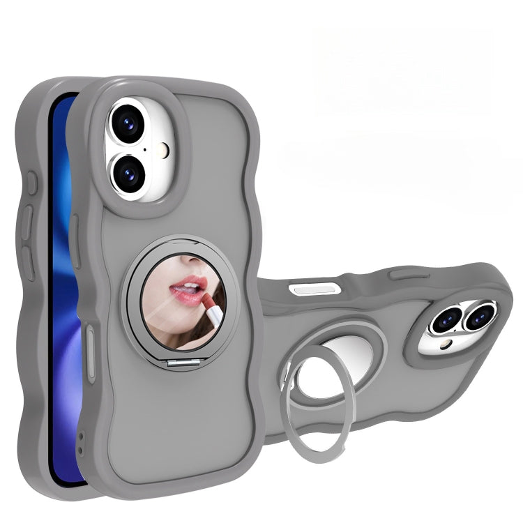 For iPhone 16 Mirror Holder MagSafe Phone Case