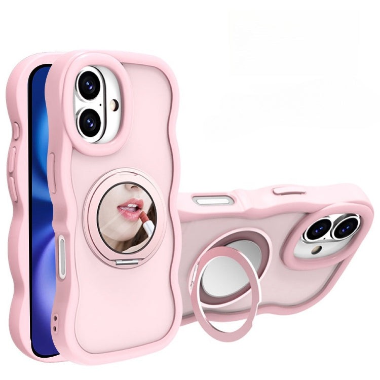 For iPhone 16 Mirror Holder MagSafe Phone Case