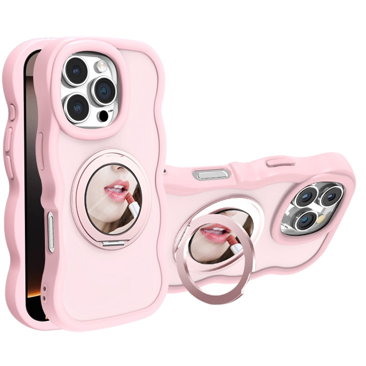 For iPhone 16 Pro Mirror Holder MagSafe Phone Case