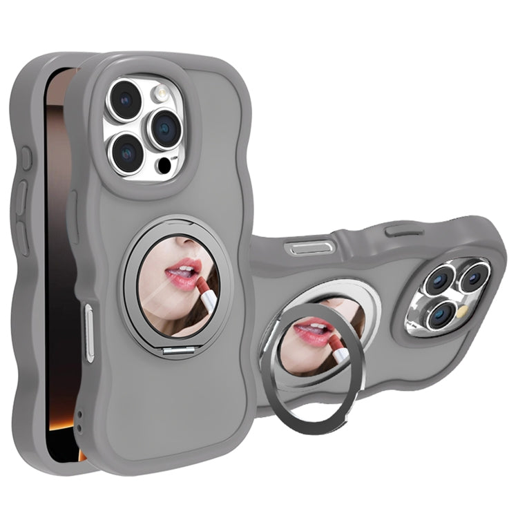For iPhone 16 Pro Mirror Holder MagSafe Phone Case
