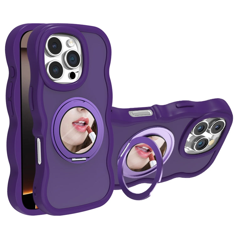For iPhone 16 Pro Mirror Holder MagSafe Phone Case