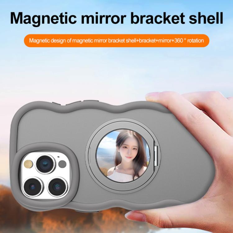 For iPhone 17 Pro Max Mirror Holder MagSafe Phone Case