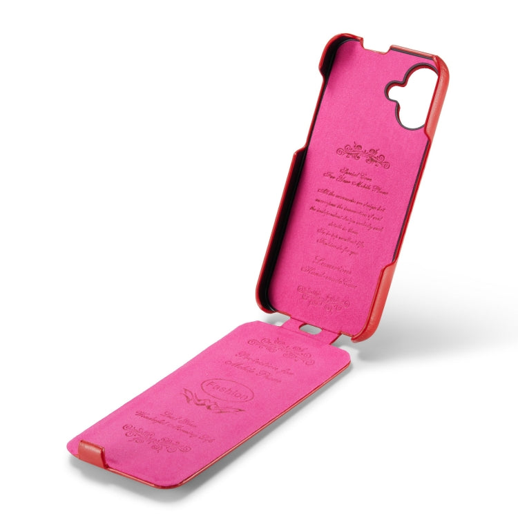 For iPhone 16 Plus Fierre Shann 64 Texture Vertical Flip PU Leather Phone Case